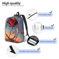 thumbnail image 4 of Naloa Sunset Rose Elegance Canvas Backpack for Men Women Rucksack Casual Travel Daypack College Tote Satchel Bookbag for Teens-Medium, 4 of 7