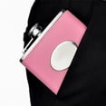 thumbnail image 6 of iMucci 6Pcs/set 8oz Pink Leather Flask Stainless Steel Hip Flask Set with 4 Cups and 1 Funnel, Flask for Liquor Women Lady's Gift Set, 6 of 9