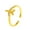 A Golden, variant on Finger Ring Opening Adjustable Polished Gift Metal Sparkling Airplane Women Ring Jewelry Accessories