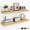 Oak, variant on 36Inch Floating Shelves for Wall, Rustic Wooden Floating Shelves for Bathroom|Bedroom|Kitchen, 2 Pack Deep Wall Mounted Book Shelf, Wood Storage Display Shelf for Home Decor, Brown