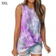 thumbnail image 1 of Camiseta sin mangas Mujer Cuello redondo Top Printed Twisted Vest, Morado, XXL Speravity AP001690-10, 1 of 5