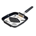 thumbnail image 6 of MasterPan Grill pan with stainless steel chef's handle, Silicone handle cover, Ilag granitec non-stick coating, Induction base, 10 inches (25 centimeter), 6 of 8