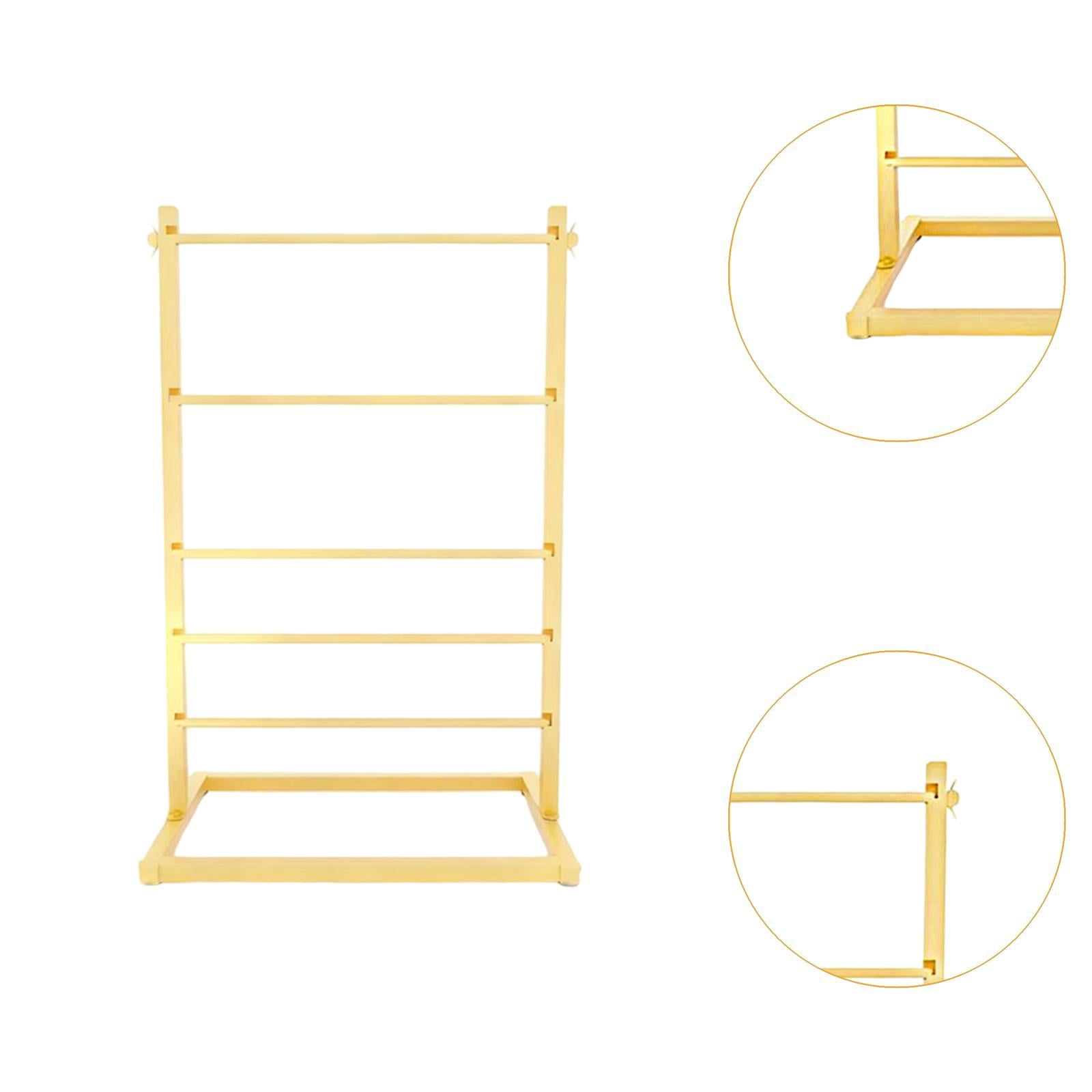 Ribbon Organizer Yarn Storage Shelf Ribbon Display Shelf Ribbon Rack Large Metal Construction for Sewing Thread Holder