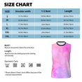 thumbnail image 6 of PAYOHTO Men's Sleeveless Shirts Gym Tank Top with Texture Bright Pink Spray Design, 6 of 8