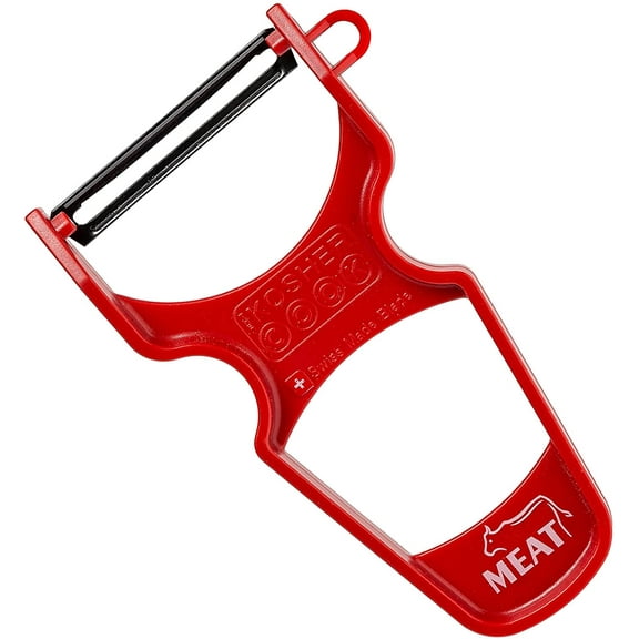The Kosher Cook, Carbon Steel Potato Y Vegetable Peelers - Red