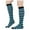 Blue, variant on Arlun 1 Pair 2025 Fashion Womens Striped Thigh High Socks Soft Comfy Stretch Knee-High Stockings Christmas Holiday Winter Indoor Outdoor Leg Warmers Yellow One Size