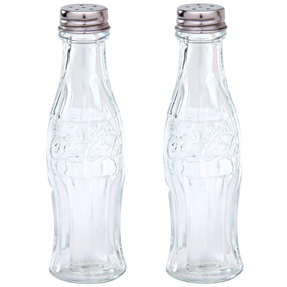 CocaCola Glass Salt and Pepper Shakers