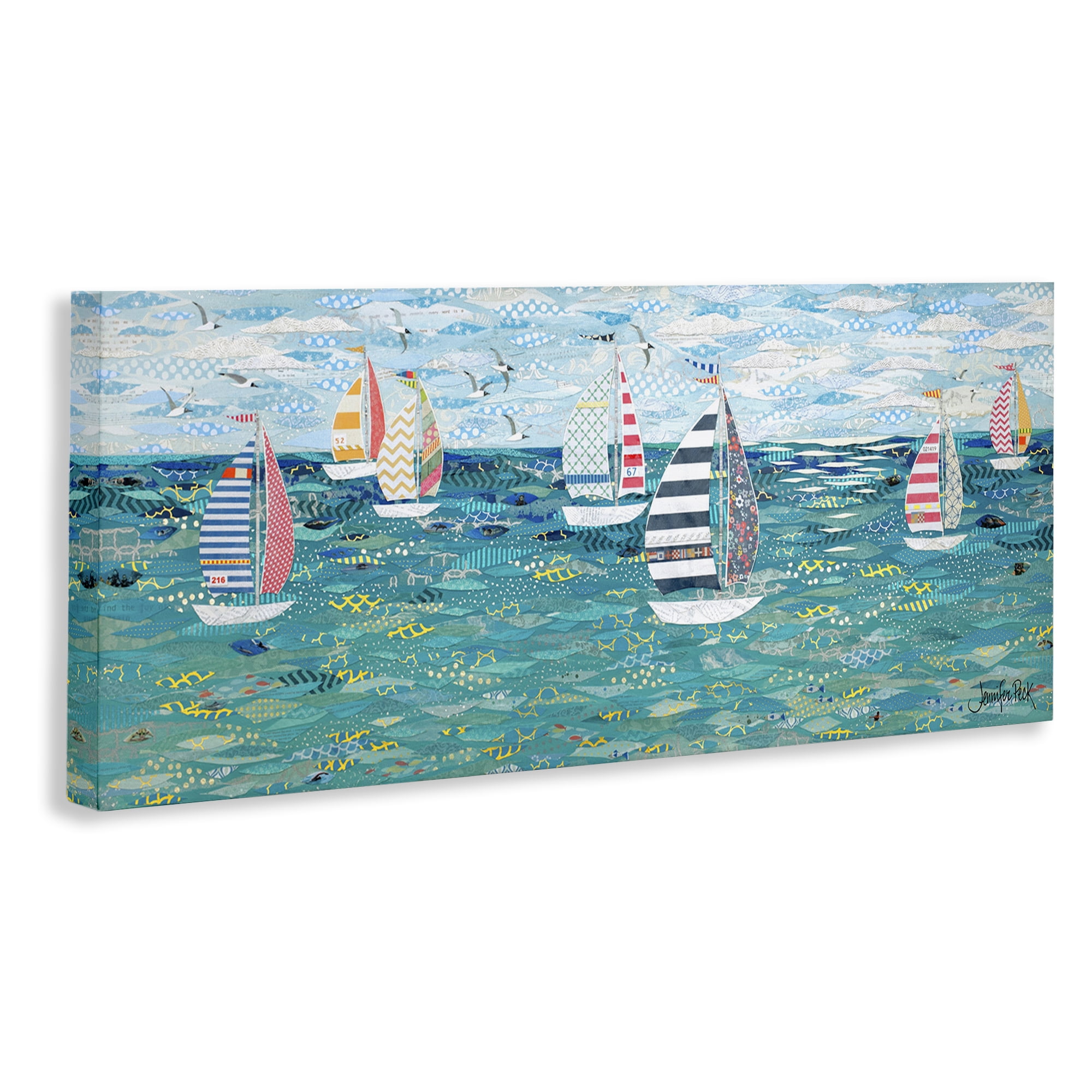Stupell Industries Gone With The Wind Transportation Painting Wrapped Canvas Art Print Wall Art, 48 x 20