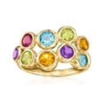 thumbnail image 3 of Ross-Simons 2.40 ct. t.w. Multi-Gemstone Bubble Ring in 18kt Gold Over Sterling, Women's, Adult, 3 of 6