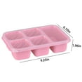 thumbnail image 3 of Bento Lunch Box Set for Meal Prep | Stackable Microwave Dishwasher Safe Food Containers | Thickened Durable Plastic | 5-Compartment Design | Easy-to-Clean | 23.5x15.5x5cm | Green Blue Beige Pink, 3 of 6