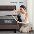thumbnail image 3 of Full Size Extra Firm Mattress, 4 Inch Memory Foam Mattress, Cooling Gel Bamboo Charcoal Mattress for Pain Relief, High Density Firm Mattress with Removable Cover, Certified in the USA., 3 of 7