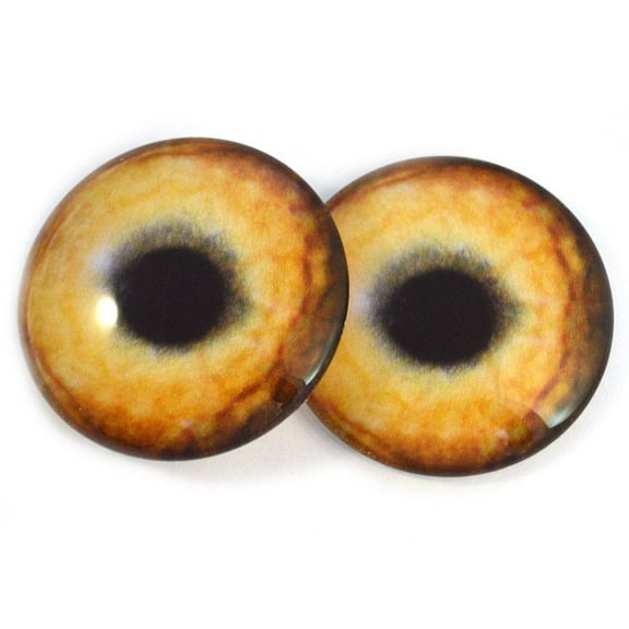 Light Brown Wolf Glass Eyes