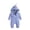 Blue, variant on Bmisegm Baby Bodysuit Shark Hooded Long Sleeve Romper Jumpsuit In Solid Color for Cute Outfit Baby Rompers Girl,White,3-6 Months