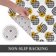 thumbnail image 6 of Rateoe plaid Pumpkin Daisy Pattern Flannel Door Mat Indoor Outdoor Entrance, Waterproof All-Weather Doormat,Fade Resistant, Low Profile Entryway Mat 16x24in, 6 of 7