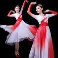 thumbnail image 2 of Disfraz De Baile Clásico Femenino Elegante Ventilador Estilo Chino Cuadrado Traje Moderno, 2 of 4
