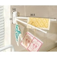 thumbnail image 6 of HEJULIK 2Pcs wall-mounted towel rails No-punch multi-bar hooks Swivel hand towel bar Bathroom shelves, 6 of 6