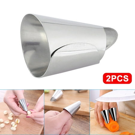 

2Pcs Stainless Steel Fruit Peel Finger Protector Kitchen Pick Vegetables Gadgets Stripping Beans Garlic Peeler