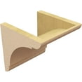 thumbnail image 5 of 9"W x 9"D x 9"H Wide Olympic Rough Cedar Woodgrain TimberThane Corbel, Primed Tan, 5 of 6