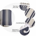 thumbnail image 5 of Small Stall Shower Curtain 36x72 Inch Narrow Half Size Beige Striped Bath Curtains Bathroom Decor Midnight Blue Geometric Simple Retro Waterproof Fabric Shower Curtain Set with Hooks 36 Inch, 5 of 6