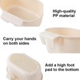 thumbnail image 4 of Kitchen Drainage Strainer Basket Corner Sink Strainer Basket Hanging Sink Corner Colander Triangle Multifunctional Kitchen Sink Waste Filter(Beige), 4 of 4