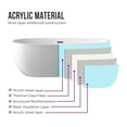 thumbnail image 3 of Vanity Art 67" x 32" Freestanding Bathtub Acrylic Soaking, 3 of 5