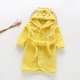 thumbnail image 4 of SYNPOS Boys Girls Bathrobes For 1-7 Years, Toddler Kids Hooded Robes Children Flannel Robe Fall Winter Night-Robe Jumpsuit, 4 of 7