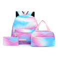 thumbnail image 1 of Tie Dye Ink Backpack Student School Bookbag Insulated Lunch Box for Teens Kids, 1 of 7