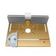 thumbnail image 1 of Riwcyla Set of 3 Router Table Insert Plate Aluminum Alloy Wood Milling Flip Board Machine Engraving Auxiliary Tool Woodworking Benches, 1 of 6