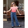 thumbnail image 4 of Arshiner Girls Summer Blouse Ruffle Short Sleeve Pleated Crewneck Casual Tops Tees Blouses, 4 of 6