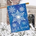 thumbnail image 4 of Snowflakes Winter House Flag Seasonal Snowy 28" x 40", 4 of 4