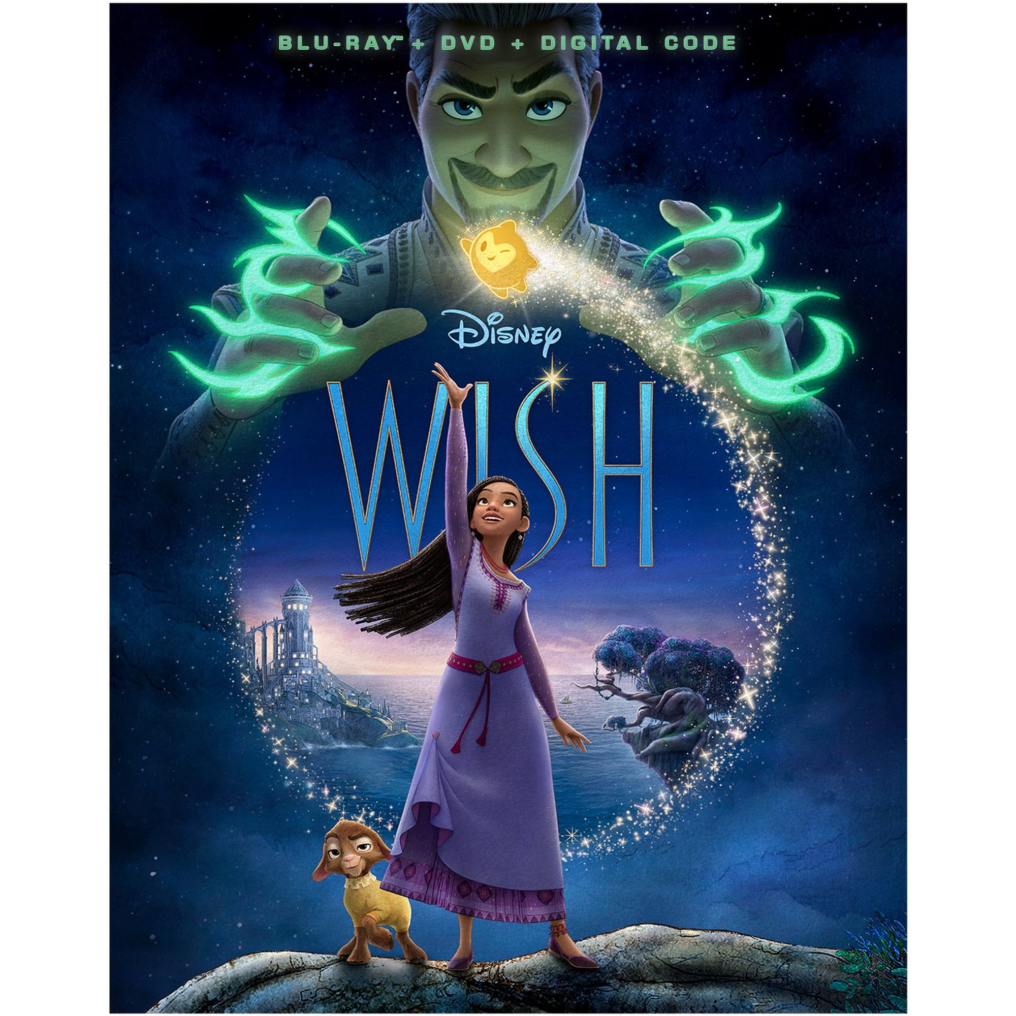 Wish (Blu-ray + DVD + Digital Code) Disney Family