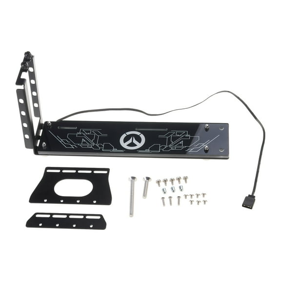 lanema Vertical GPU Bracket PCI-E Holder with LED 5V 3pin 12V 4pin RGB aura for Vertically kickstand/base Stent Stand for GPU