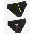 thumbnail image 4 of Men's Retro Print Brief Swimwear - Low Waist Design Beach Vacation Swimsuit, 4 of 5