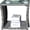 B-gray, variant on Wicker Rattan Side Table, Outdoor Square Rattan Coffee End Table with Tempered Glass Top and Storage for Patio Porch Lawn (B-Gray)