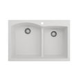 thumbnail image 2 of BOCCHI 1602-507-0126 Granite 33" 60/40 Double Bowl Kitchen Sink in Milk White, 2 of 7