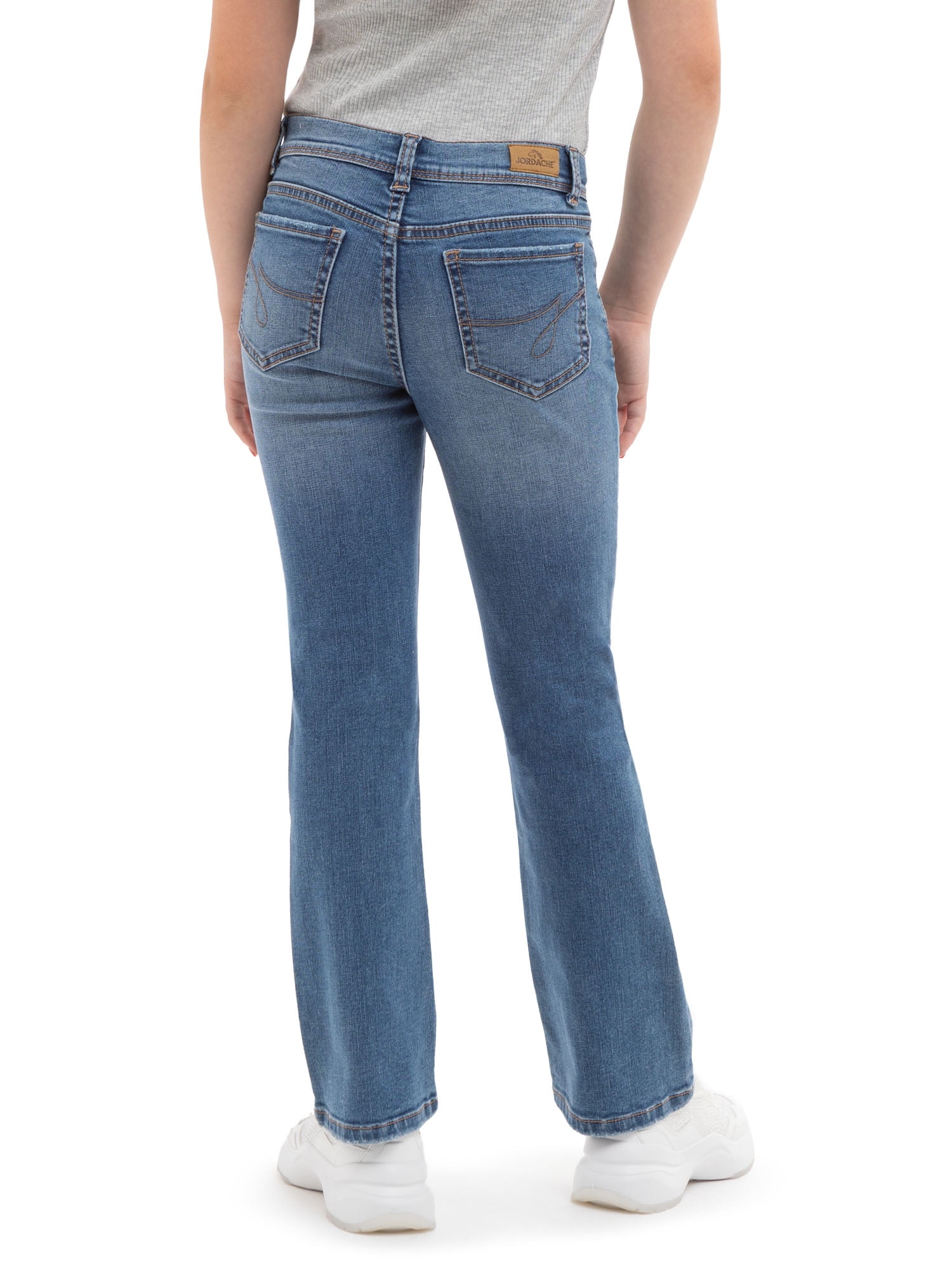 Jordache Girls Destructed Bootcut Jeans, Sizes 5-18