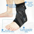 thumbnail image 3 of Ankle Brace Compression Sleeve with Adjustable Straps, Arch Support & Foot Stabilizer, Elastic Wrap for Plantar Fasciitis, Achilles Tendonitis Recovery, Sports Bandage Sock for Men Women, 3 of 7