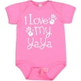 thumbnail image 3 of Inktastic I Love My Yaya Grandchild Boys or Girls Baby Bodysuit, 3 of 5