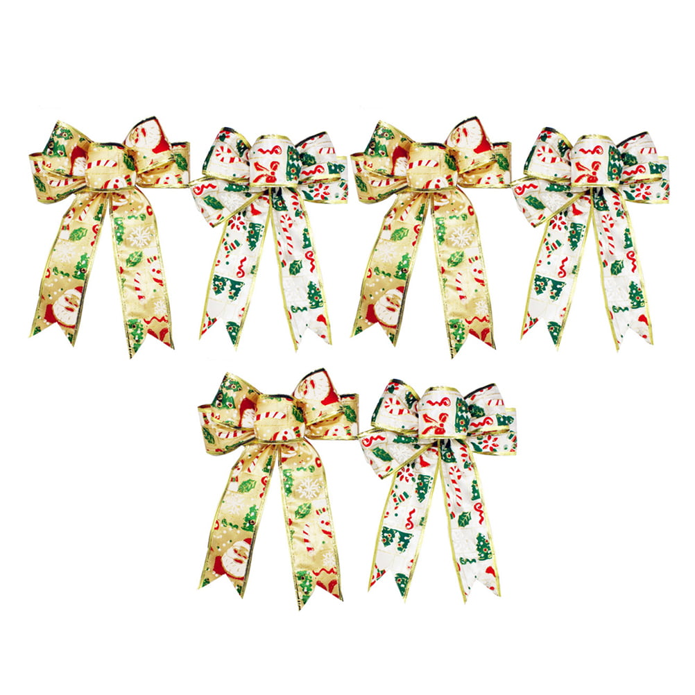 Gold, White, Green, Blue, Red Pull Bows for Large Gifts - 9 Wide, Set of  5, Christmas Presents, Wreath 