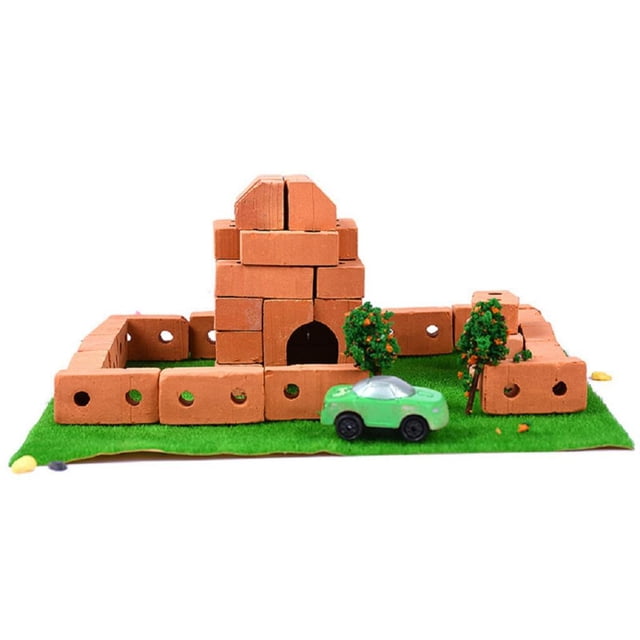 Modelo De Castillo De Bloque strucción De Cerámica En Miniatura Creativo Imaginativo Para Hugo Bricolaje Monte el Castillo de Juguete