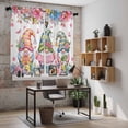 thumbnail image 5 of Spring Gnomes Kitchen Curtains 63 Inch Length, Colorful Flowers Watercolor Butterfly Floral Plant Tiers Curtains for Living Room Berdoom, Light Filtering Drapes Window Treatment 2 Panels 42"Wx63"L, 5 of 8