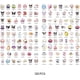 thumbnail image 2 of 120 sheets of 3D anime stickers,PVC waterproof sun protection stickers for mobile phones,laptops,bottles,computers,mobile phones,anime sticker pack, 2 of 4