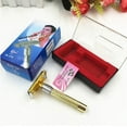 thumbnail image 4 of New Men's Safety Handheld Manual Shaver + Double Edge Safety Razor Blade w/Box, 4 of 10