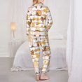 thumbnail image 5 of Disketp Pajamas Set Long Sleeve Sleepwear Womens Button Down Nightwear Pj Sets-Cute Bee Gnome, 5 of 9