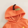 thumbnail image 5 of Douhoow Infant Baby Girl Boy Halloween Pumpkin Romper Long SleeveFleece Hoodie Sweatshirt Jumpsuit, 5 of 8