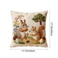 thumbnail image 3 of Luoshdecor 18 Inch Easter Pillow Cover,Spring Plush Animal Throw Pillowcase for Sofa, Bedroom & Easter Home Decor, 3 of 6