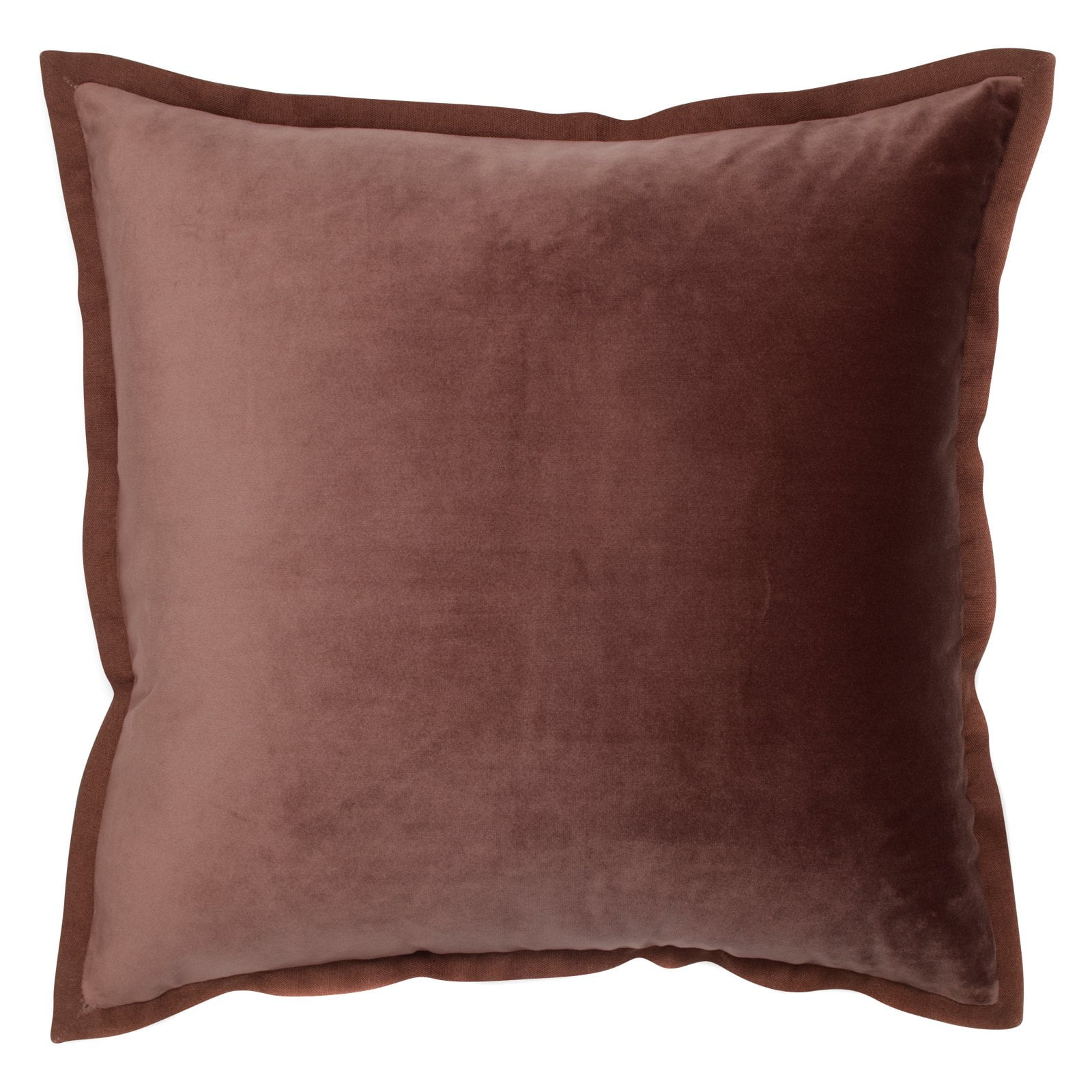 Pillow Perfect Velvet Flange Solid Decorative Throw Pillow