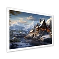 thumbnail image 2 of Designart "Winter Retreat German Countryside" Landscapes Framed Wall Art Decor - Traditional Brown Winter Landscape Bedroom Framed Canvas Wall Art, 2 of 6