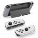 thumbnail image 4 of I5S For Nintendo Switch OLED Transparent Crystal Case Hard PC Split X5r Protective Cover with Kickst, 4 of 5