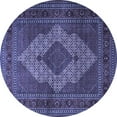 thumbnail image 1 of Ahgly Company Indoor Round Persian Blue Traditional Area Rugs, 8' Round, 1 of 4